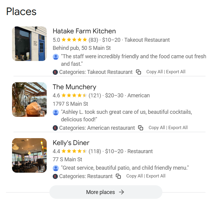 Willits Main Street restaurant reviews for Hatake Farm Kitchen, The Munchery, and Kelly's Diner