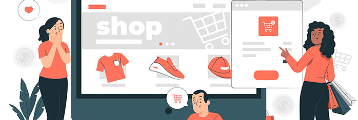 successful ecommerce website graphic