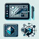 custom illustrations and 3d graphics web design trends icon