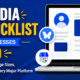 Social Media Profile Checklist for Small Businesses including profile setup tips image sizes and optimization recommendations