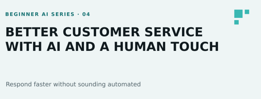 Improve small business customer service with AI and a human touch