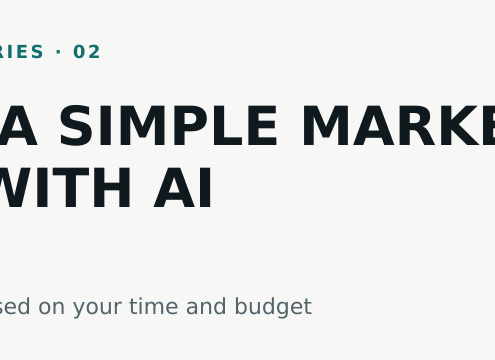 Build a simple small business marketing plan with AI