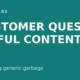 Turn customer questions into useful small business content with AI